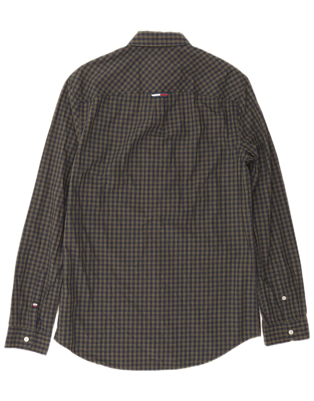 Tommy Hilfiger Chemise coupe classique pour homme en coton vichy bleu marine petit