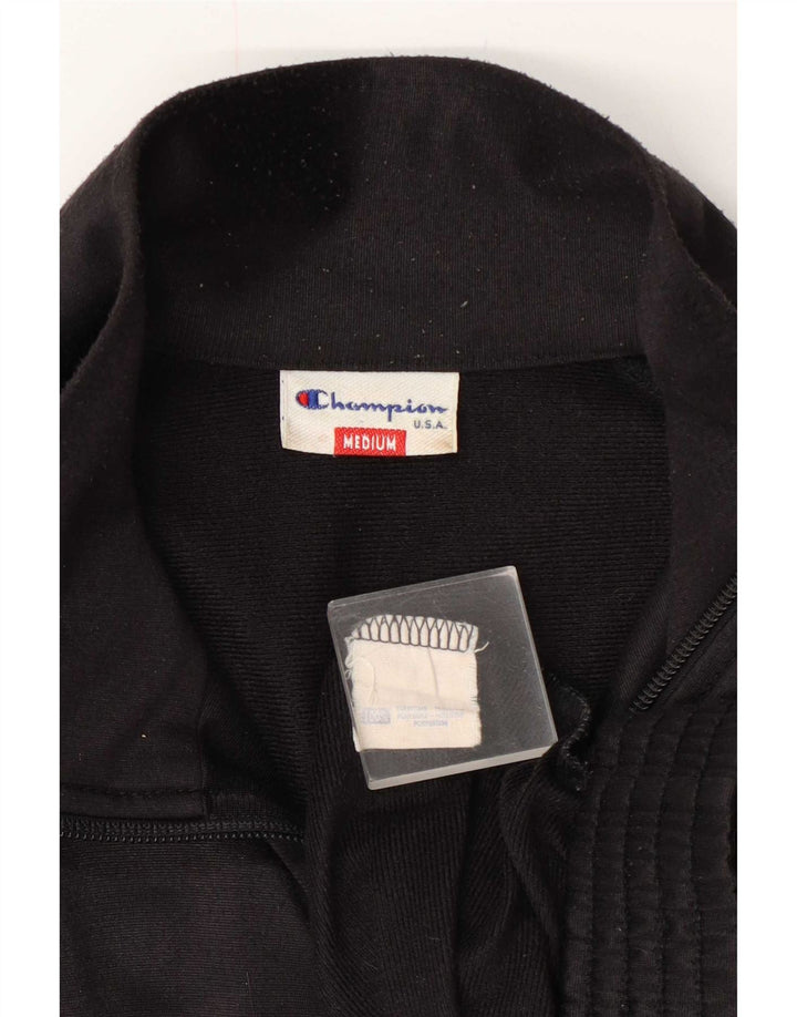 Champion Veste de Survêtement Graphique Homme Noir Moyen Colourblock