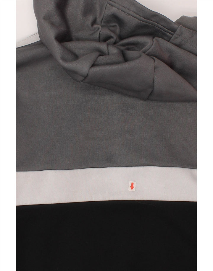 Adidas Pull à capuche garçon 9-10 ans Gris Colorblock Polyester