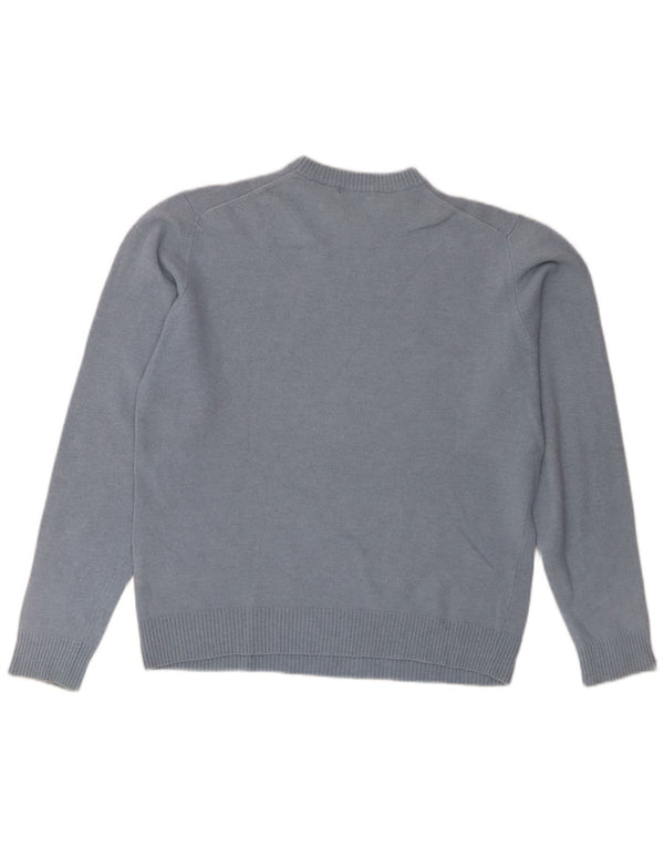 Sergio Tacchini Pull ras du cou pour femme UK 18 XL Bleu laine d'agneau