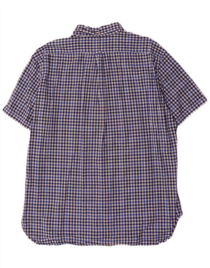 Gant Chemise à manches courtes pour hommes, coupe régulière, XL, bleu vichy, coton