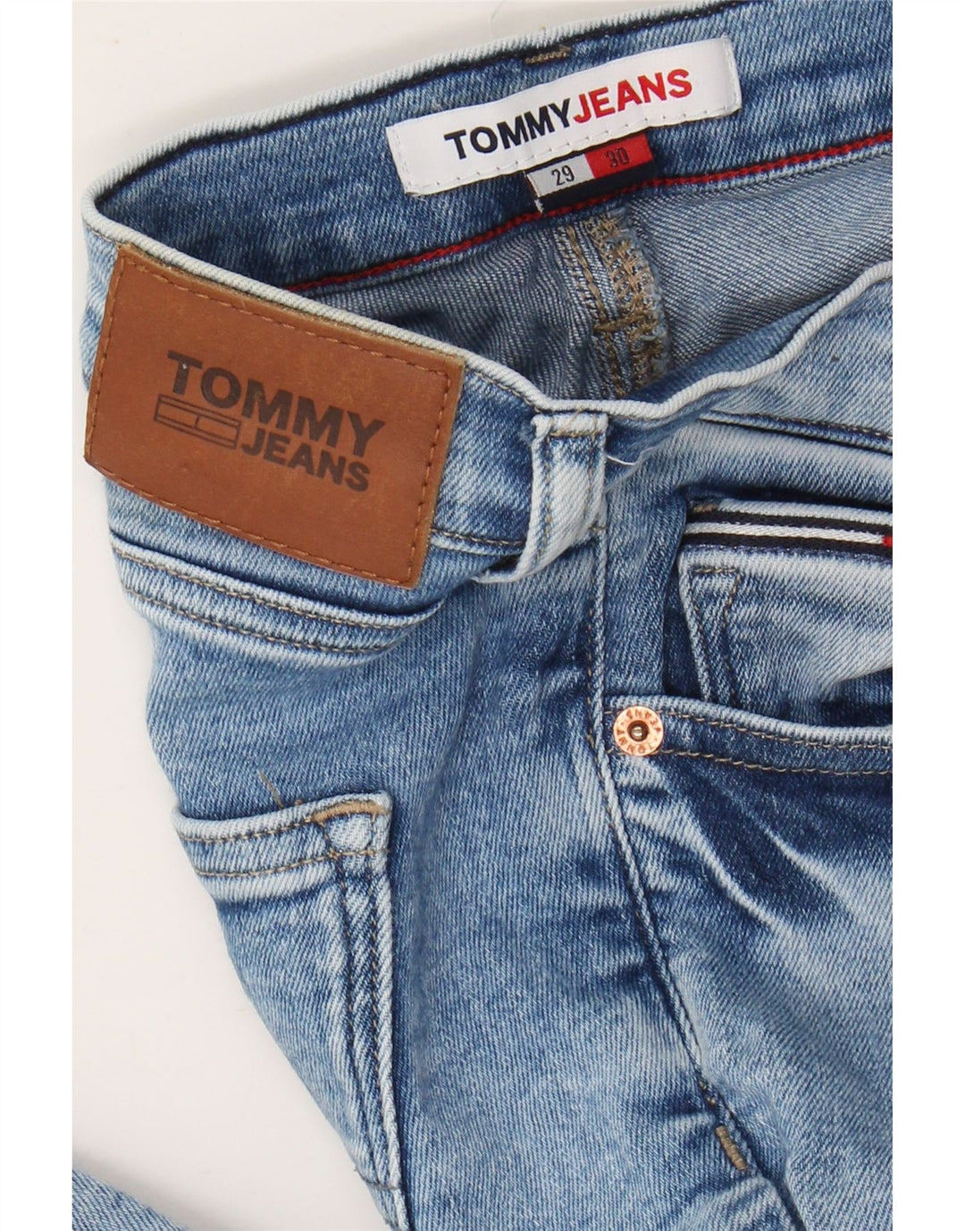 TOMMY HILFIGER Jean Slim Femme W29 L30 Bleu