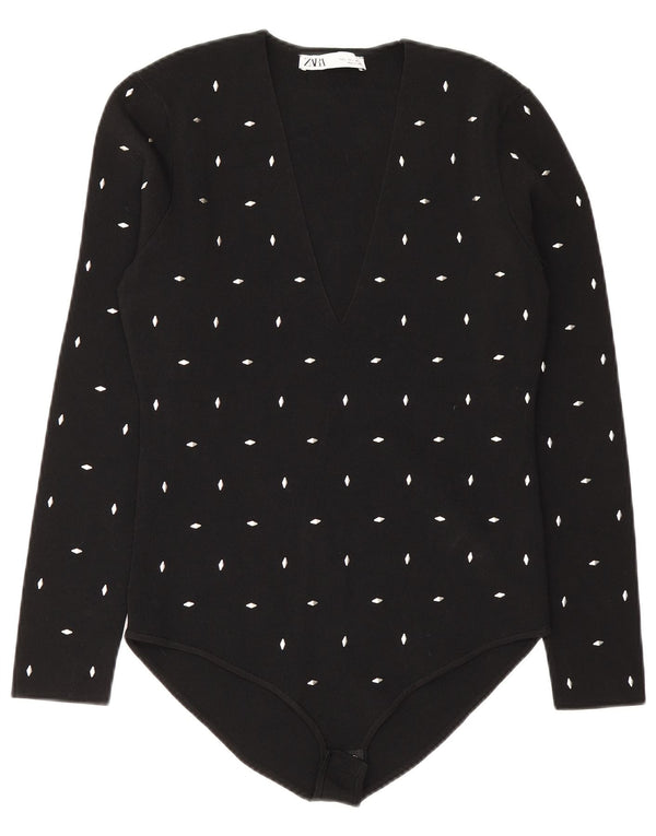 Zara Body Femme UK 14 Large Viscose Noir