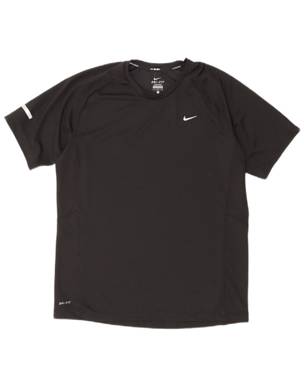 Nike Hommes Dri Fit T-Shirt Haut Large Noir Polyester