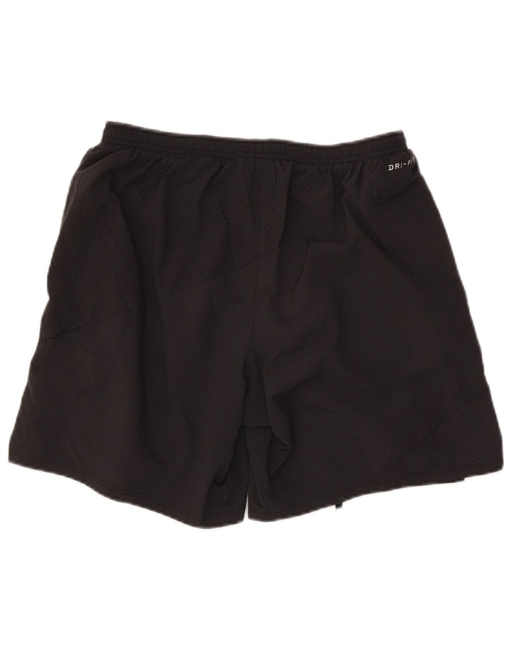 Short de sport Nike Dri Fit pour hommes, grand, noir, polyester