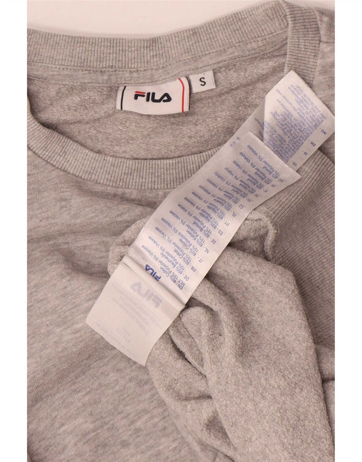 Fila Homme Sweatshirt Jumper Petit Gris Moucheté Coton