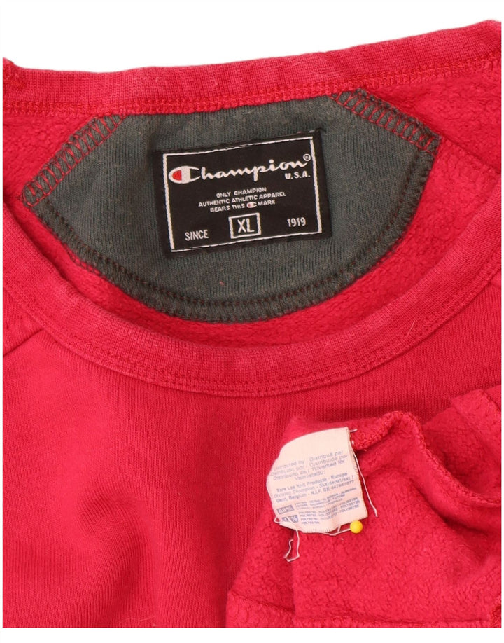 Champion Sweat-Shirt Graphique Homme XL Coton Rose