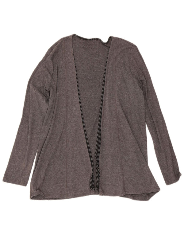Marks & Spencer Pull cardigan long pour femme UK 14 Gris moyen