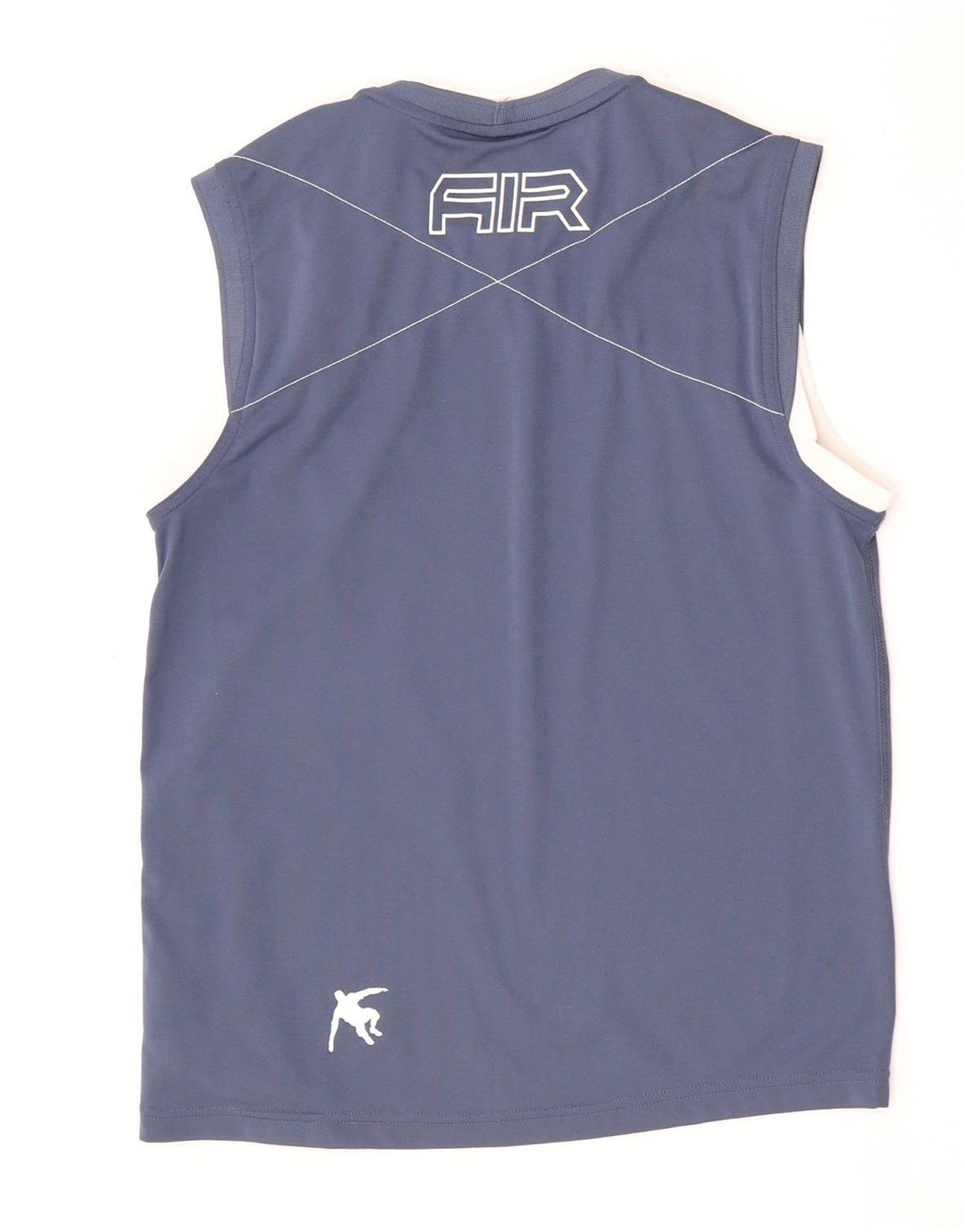 Nike Hommes Graphique Débardeur UK 36/38 Petit Bleu Géométrique Polyester