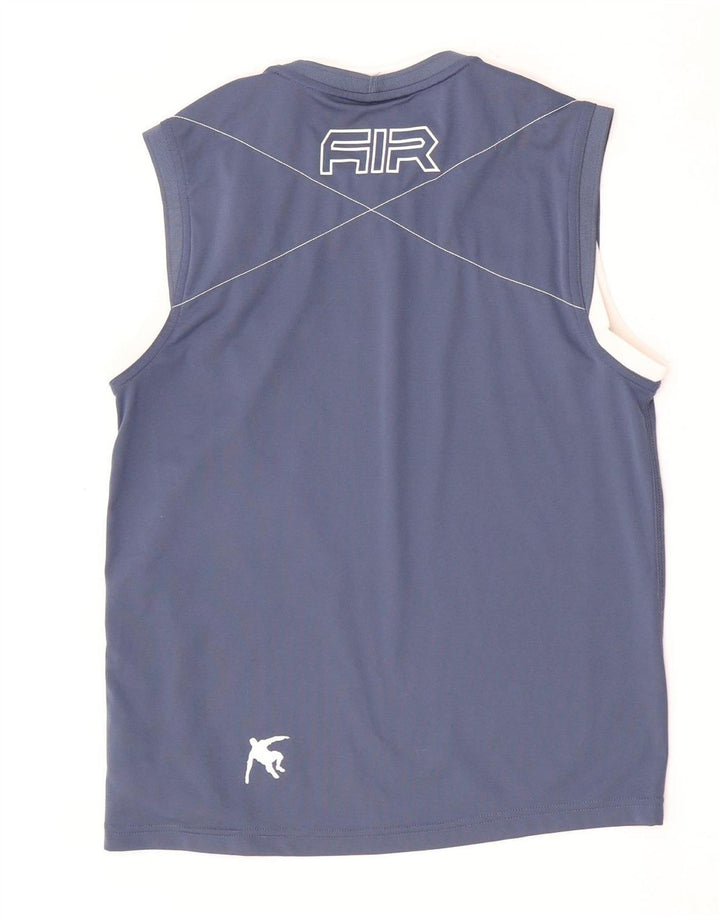 Nike Hommes Graphique Débardeur UK 36/38 Petit Bleu Géométrique Polyester