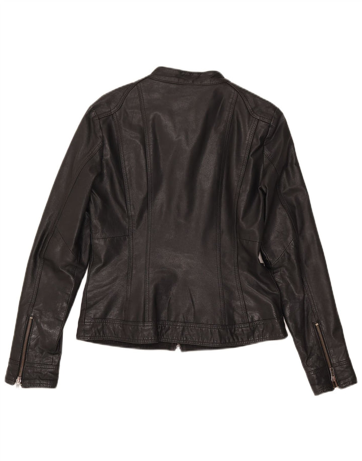 Only Veste de course en cuir pour femme IT 38 XS Cuir noir