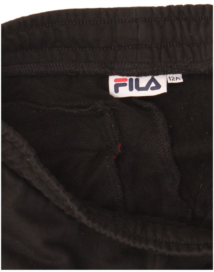 FILA Pantalon de survêtement graphique garçon 11-12 ans noir