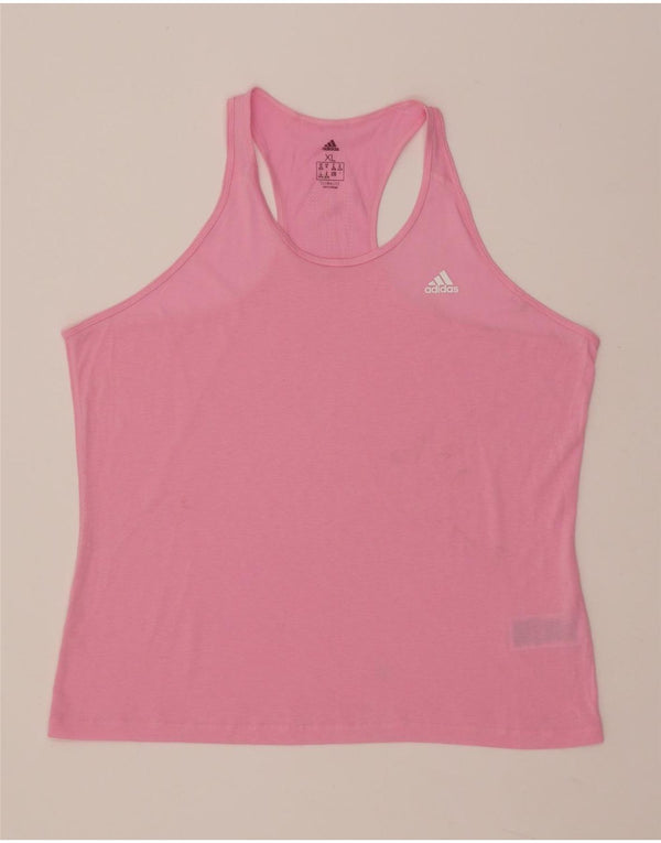 ADIDAS Femmes Climalite Débardeur UK 20/22 XL Rose Polyester