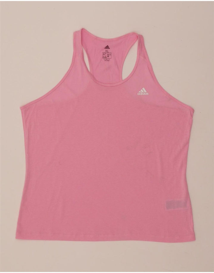ADIDAS Femmes Climalite Débardeur UK 20/22 XL Rose Polyester