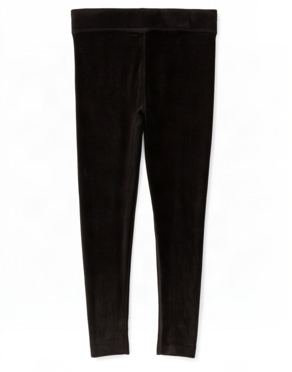 Marks & Spencer Leggings en velours pour femme UK 12 Coton noir moyen