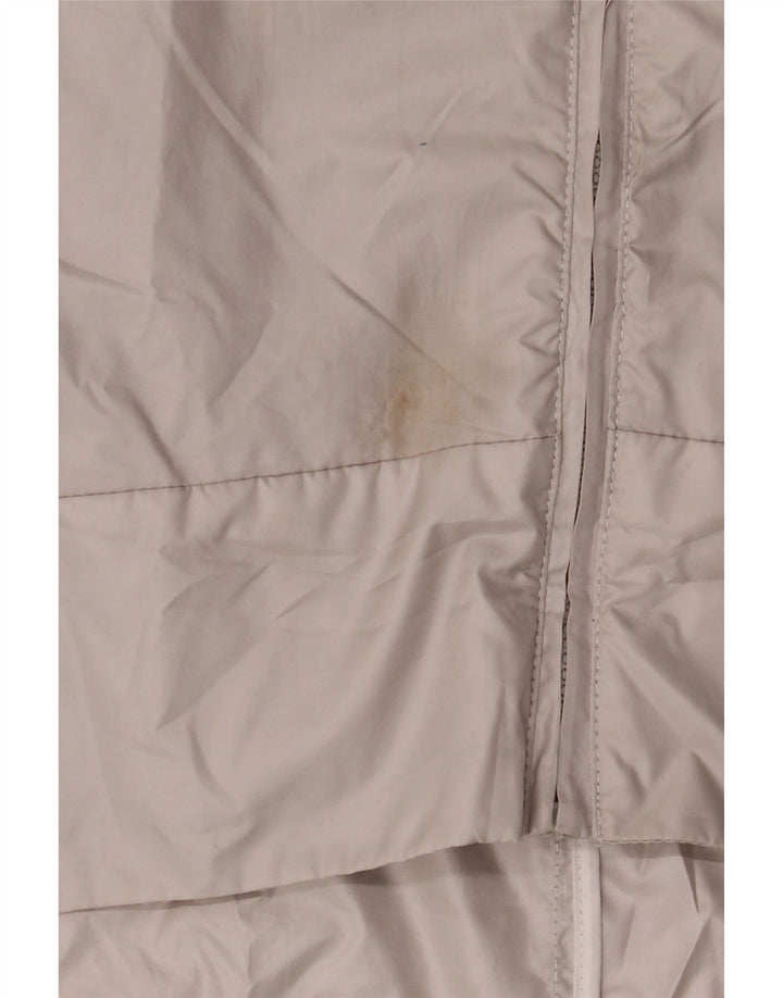 Zara Veste de pluie surdimensionnée à capuche et manches 3/4 pour femme UK 14 Gris moyen