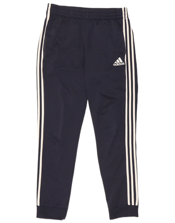 Adidas Pantalon de survêtement pour homme UK 40/42 Bleu marine moyen Polyester