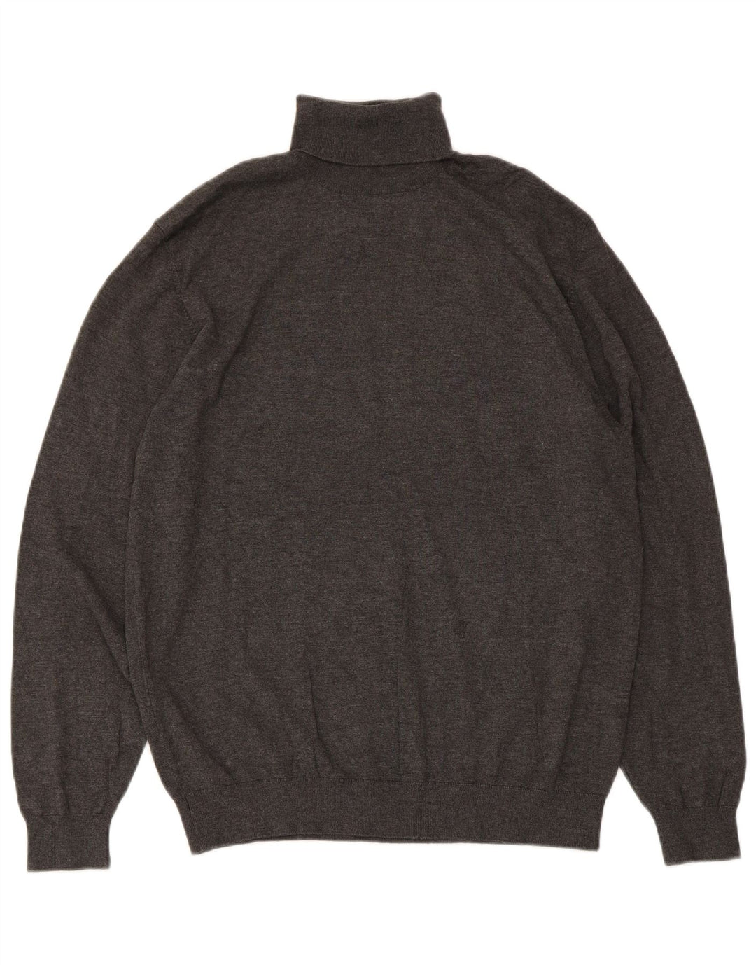 Zara Pull Col Roulé Homme Large Gris Moucheté Viscose