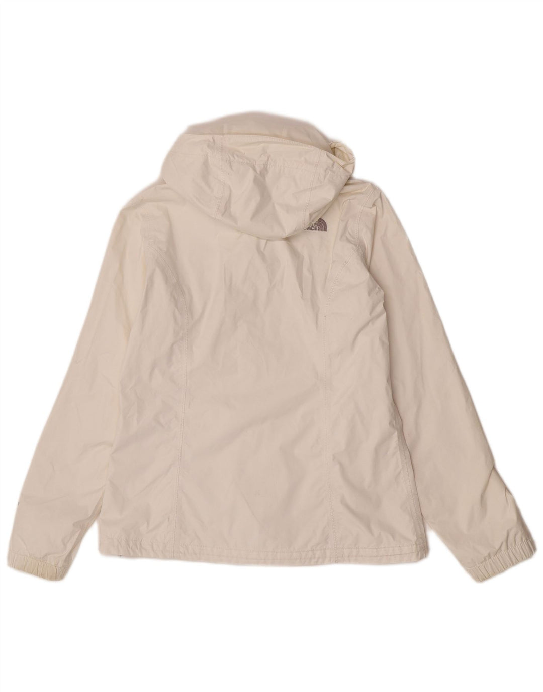 The North Face Veste de pluie à capuche pour femme UK 14 Medium White Nylon