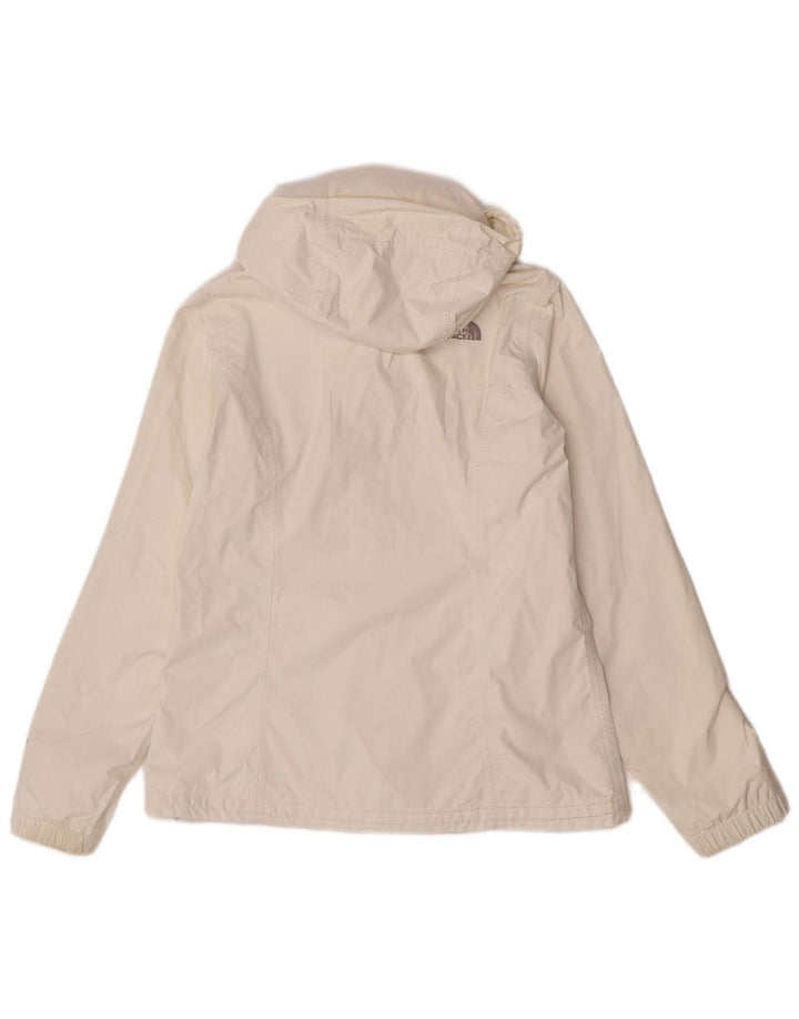 The North Face Veste de pluie à capuche pour femme UK 14 Medium White Nylon