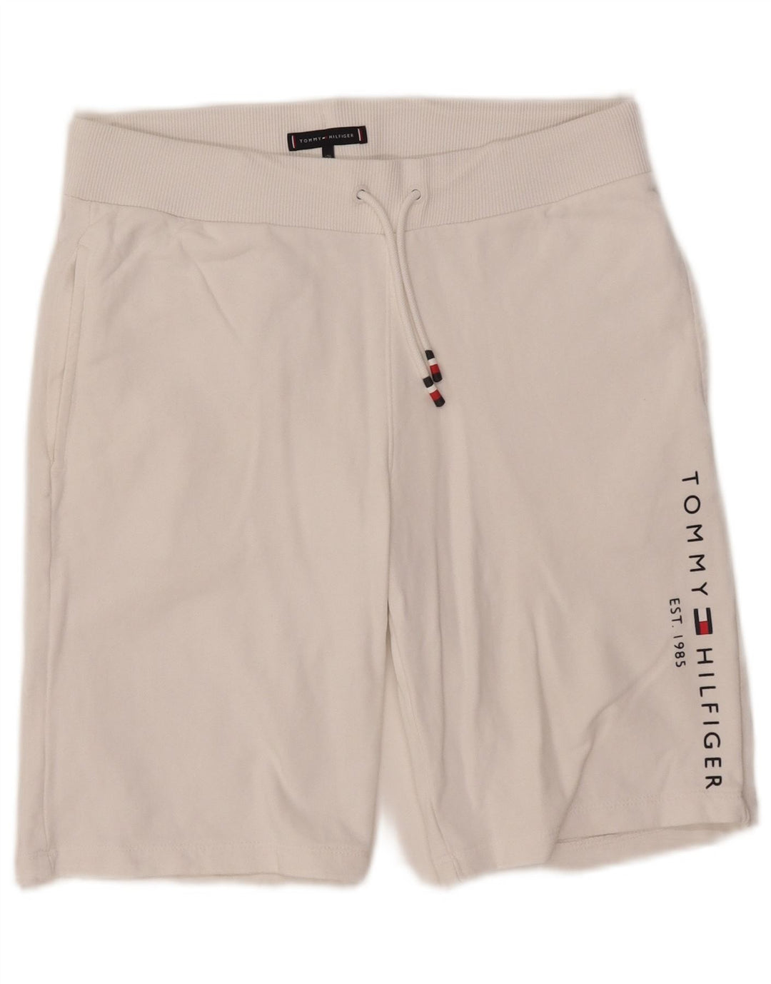 TOMMY HILFIGER Short de Sport Graphique Fille 15-16 ans Blanc Coton