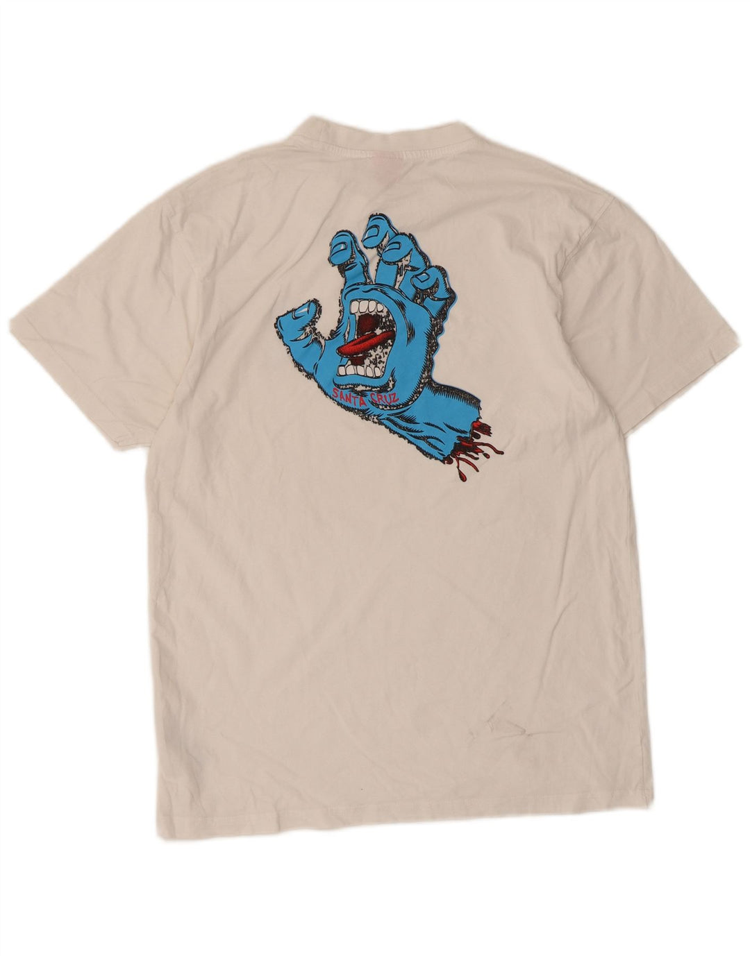 Santa Cruz T-Shirt Graphique Homme Blanc Moyen Coton