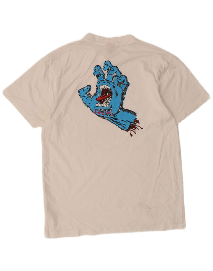 Santa Cruz T-Shirt Graphique Homme Blanc Moyen Coton
