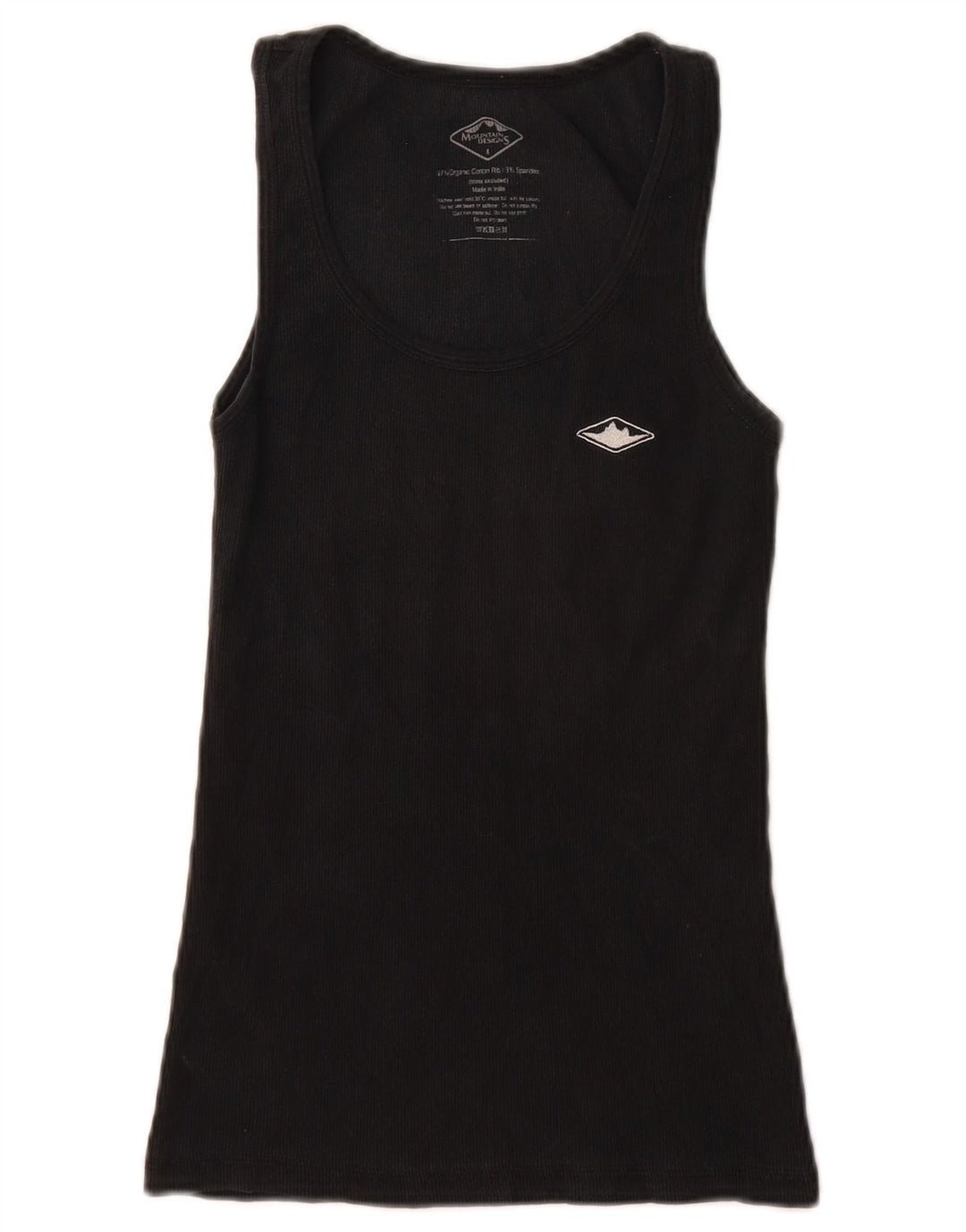 Mountain Designs Débardeur pour femme UK 8 Small Noir Coton