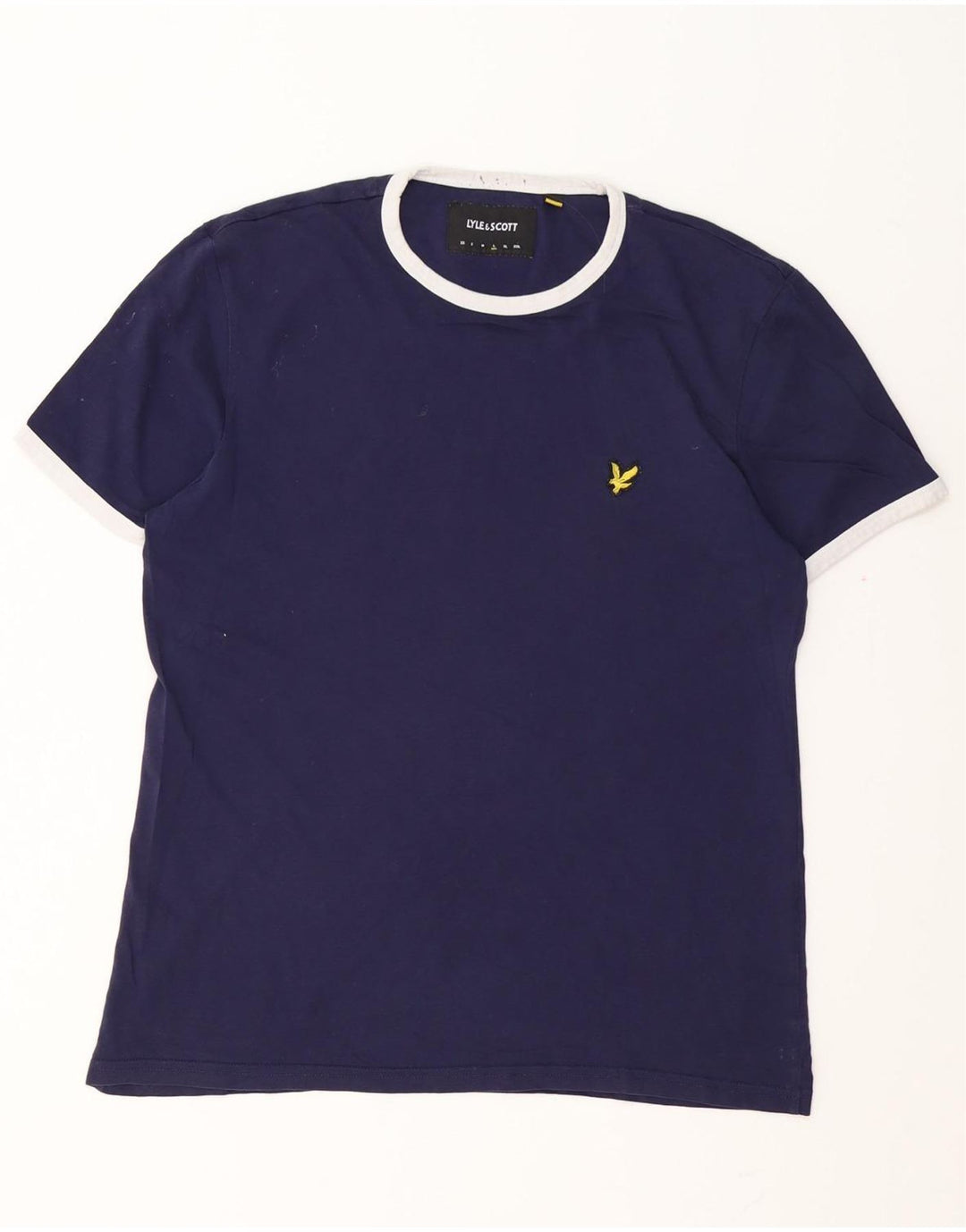 Lyle & Scott T-Shirt Homme Haut Large Bleu Marine Coton