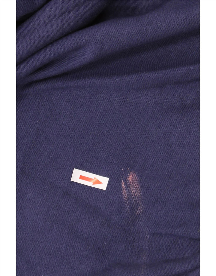 PUMA Pull à capuche pour homme en coton bleu marine Small
