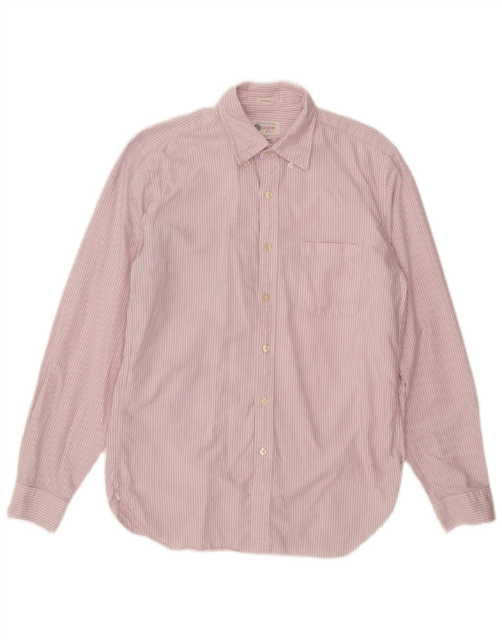 J. Crew Chemise Homme Coton Rayé Rose Moyen