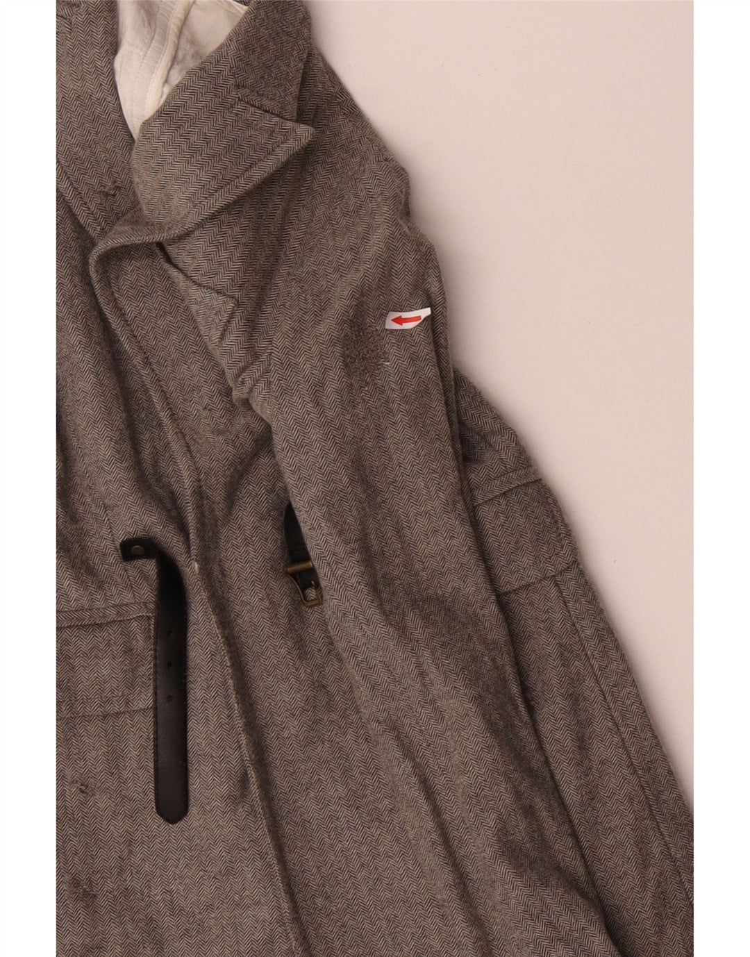 Dsquared2 Pardessus Femme IT 42 Laine à Chevrons Gris Moyen