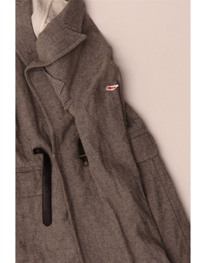 Dsquared2 Pardessus Femme IT 42 Laine à Chevrons Gris Moyen
