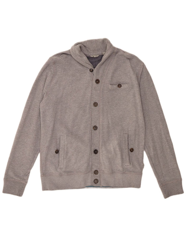 Ted Baker Veste de survêtement pour homme Taille 4 Grand Coton Gris