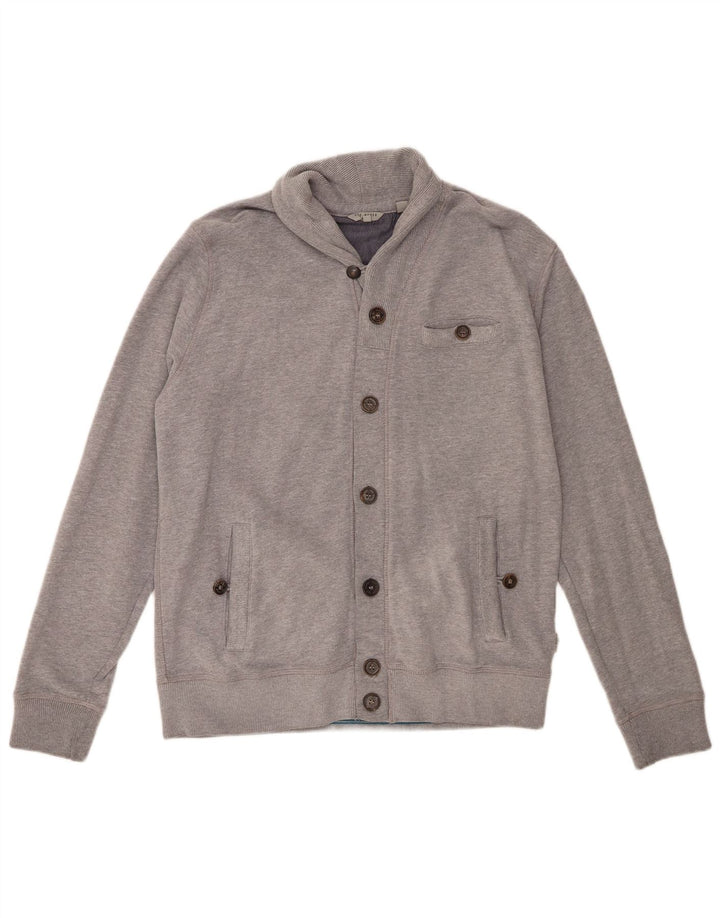 Ted Baker Veste de survêtement pour homme Taille 4 Grand Coton Gris