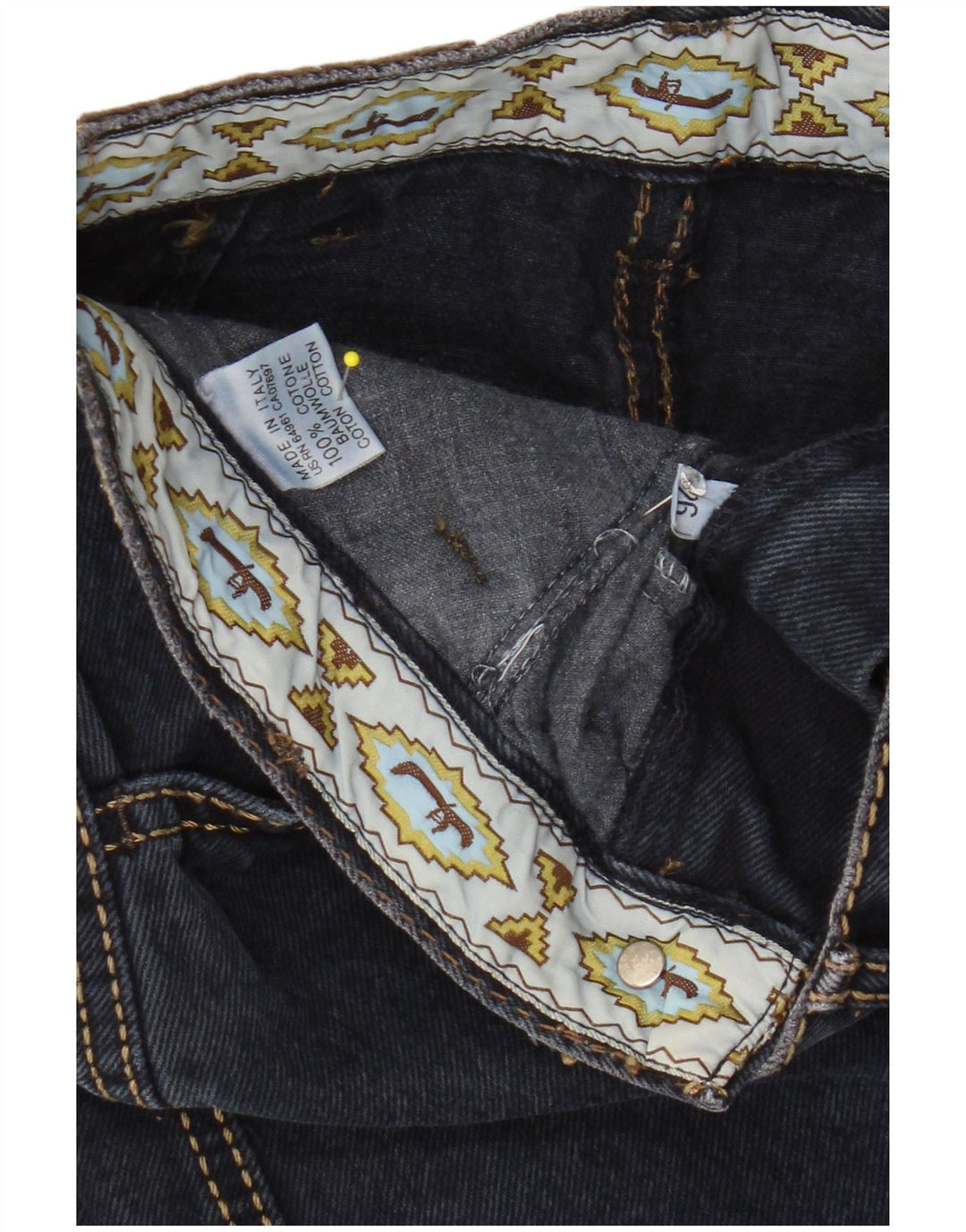 SISLEY Femme Jupe En Jean W26 Small Bleu Marine Coton