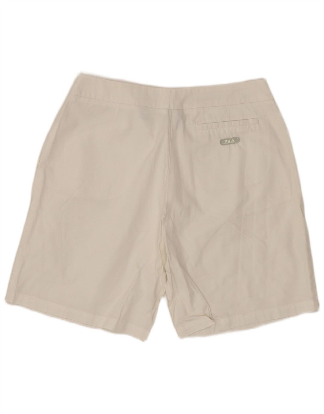 FILA Short Chino Femme IT 44 Medium W30 Blanc Coton