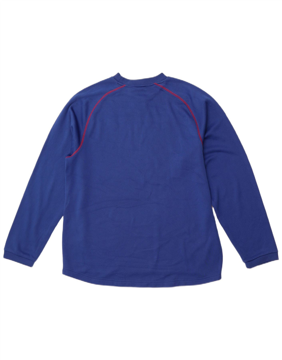 REEBOK Haut graphique Giants à manches longues pour hommes, grand bleu, polyester