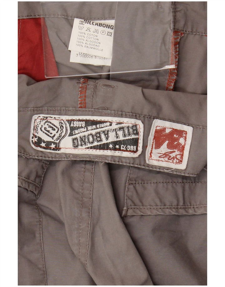 BILLABONG Bermuda Cargo Homme W34 Grand Gris Coton