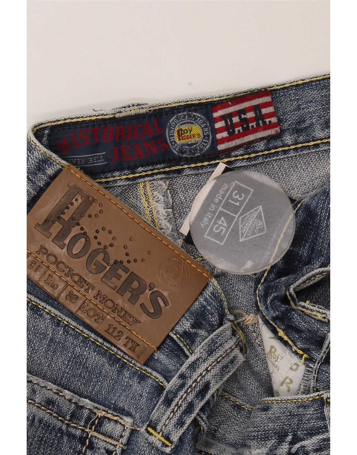 Roy Rogers Jean droit vieilli pour homme W31 L33 en coton bleu