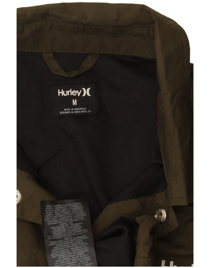 Hurley Veste Bomber Homme UK 38 Kaki Moyen Polyester