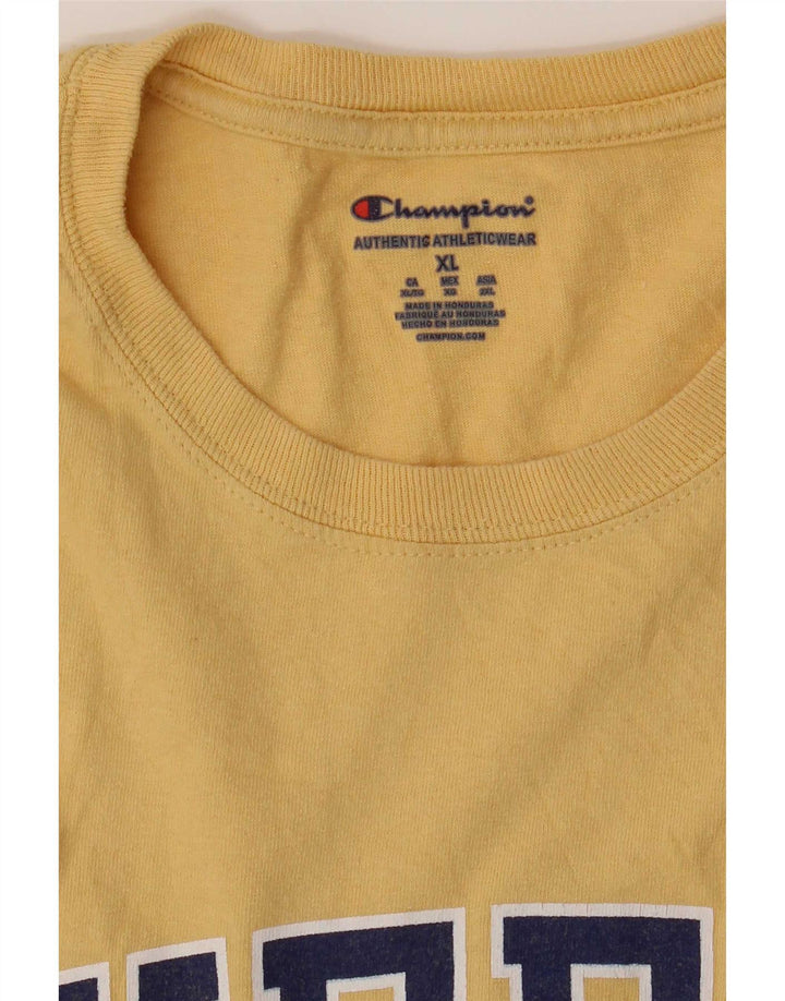 Champion T-Shirt Graphique Homme XL Jaune