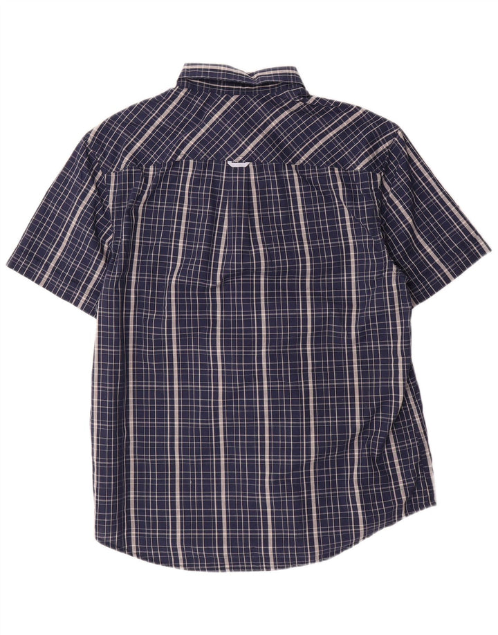 Penguin Chemise Heritage Slim Fit à Manches Courtes Homme Bleu Marine à Carreaux