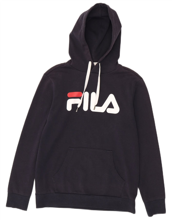 Fila Pull à Capuche Graphique Homme Bleu Marine Moyen