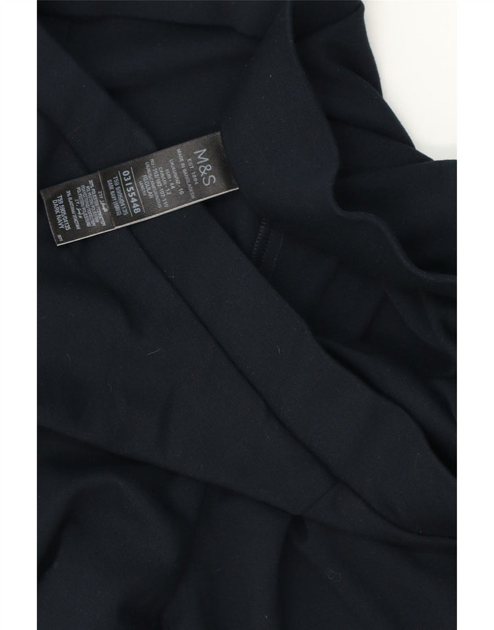 Marks & Spencer Leggings Femme UKL 16 Large Bleu Marine Viscose