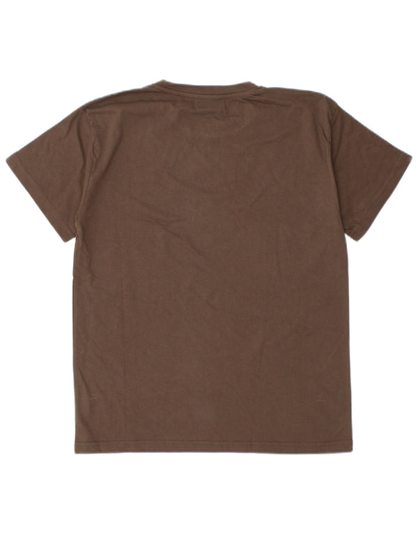 Billabong Boys Graphic T-Shirt Top 13-14 ans Petit Marron Coton