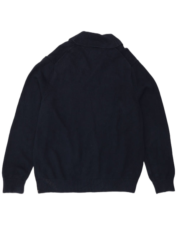 Tommy Hilfiger Pull à col châle pour homme en coton bleu marine 2XL