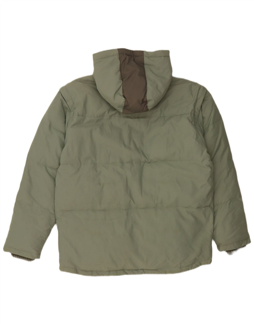 Fila Veste rembourrée à capuche pour homme UK 40 Large Vert Polyamide