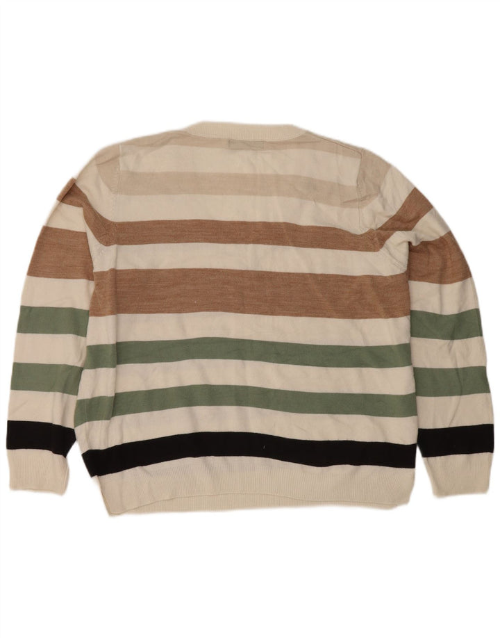 Marks & Spencer Pull col V pour femme UK 16 Large Multicolore