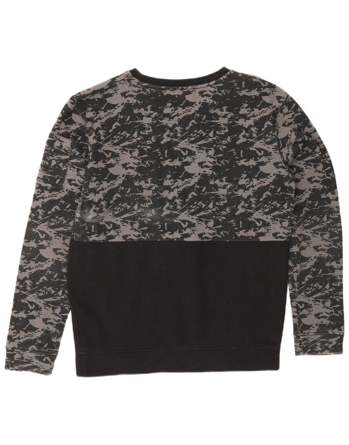 LYLE & SCOTT Sweat-Shirt Garçon 12-13 Ans Noir Camouflage Coton